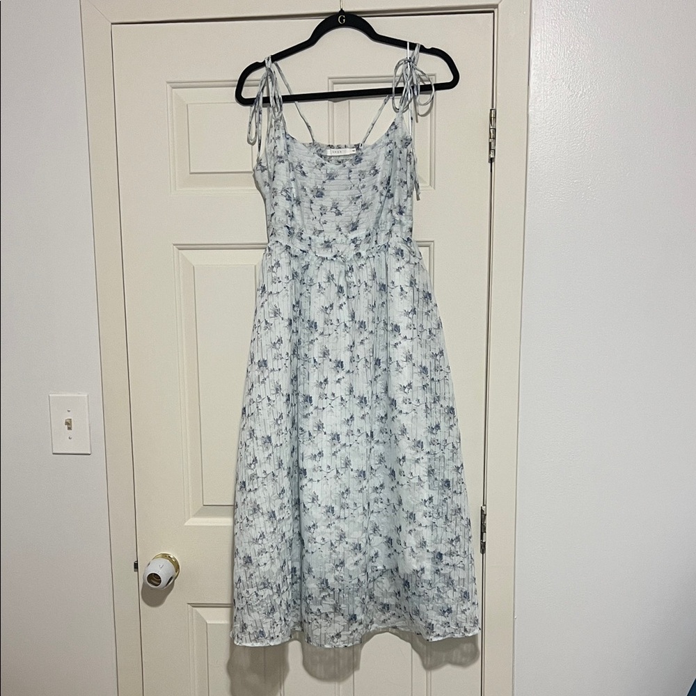 Lush White and Black Floral Dress
